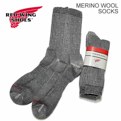 RED WING レッドウィング Full Crew/Merino Wool Socks CHARCOAL MADE IN USAブーツ用 靴下