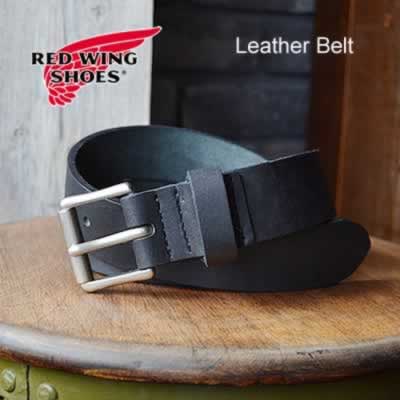 RED WING レッドウィング LEATHER BELT 【38mm幅】 BLACK PIONEER USA 米国製