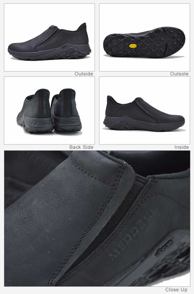 MERRELL メレル JUNGLE MOC 2.0 AC+ BLACK SMOOTH 靴 スニーカー