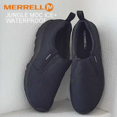 MERRELL メンズ レディース JUNGLE MOC ICE+ WATERPROOF TRIPPLE BLACK 靴 スニーカー シューズ スリップオン