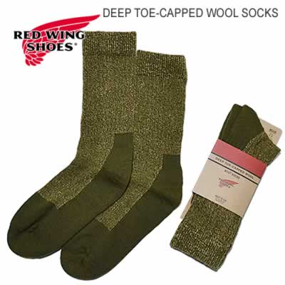 RED WING レッドウィング DEEP TOE-CAPPED WOOL SOCKS OLIVE ブーツ用 靴下