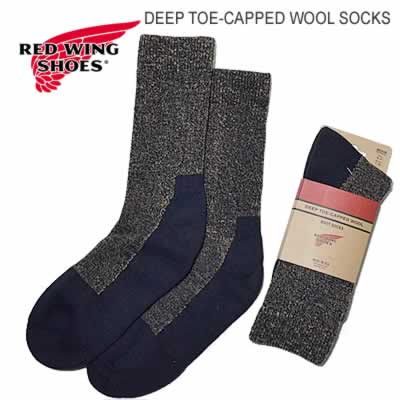 RED WING レッドウィング DEEP TOE-CAPPED WOOL SOCKS NAVY ブーツ用 靴下