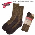 RED WING ��åɥ����� DEEP TOE-CAPPED WOOL SOCKS BROWN �֡����� ����
