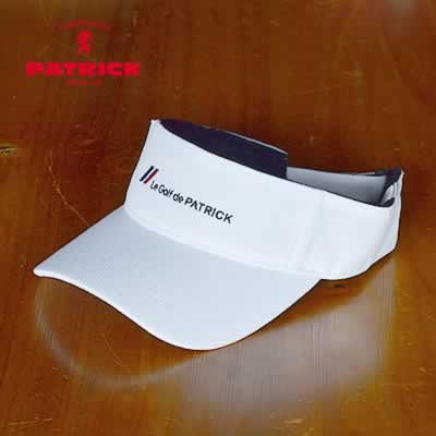 PATRICK GOLF パトリック ゴルフ SUN VISOR サンバイザー WHT ホワイト 帽子 キャップ CAP
