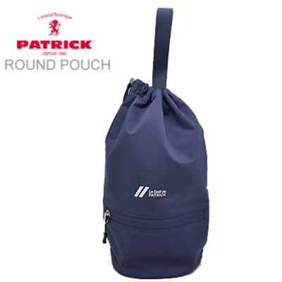 PATRICK GOLF パトリック ゴルフ ROUND POUCH ラウンドポーチ NVY ネイビー バッグ 小物入れ