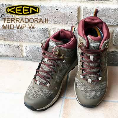 ★30％OFF★KEEN キーン TERRADORA II MID WP ウィメンズ テラドーラ2 ミッド ウォータープルーフ CANTEEN/ANDORRA キャンティーン/アンドラ 靴 スニーカー シューズ アウトドア ハイキング コンフォート 防水