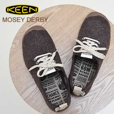 ★30％OFF★KEEN キーン MOSEY DERBY モージーダービー BROWN FELT/BIRCH ブラウンフェルト/バーチ 靴 スニーカー シューズ アウトドア キャンプ コンフォート