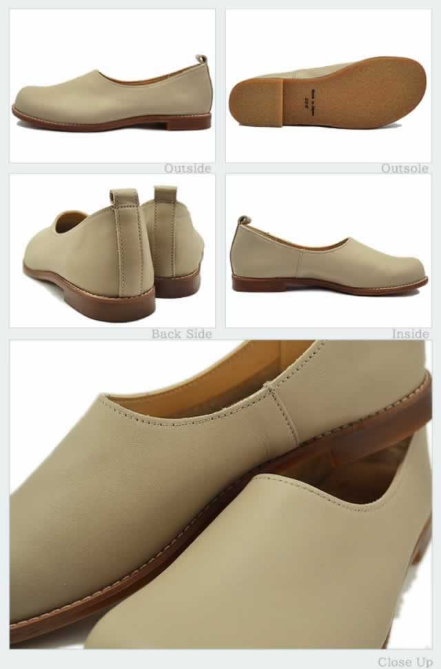 Recipe レシピ RP-244 スリッポン GG グレージュ スリップオン 靴