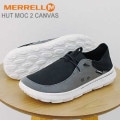 ��57��OFF��MERRELL ���� HUT MOC 2 CANVAS �ϥå� ��å� 2 �����Х� BLACK/CHARCOAL �֥�å�/���㥳���� ����åݥ� ����åץ��� �����å� �� ���塼��