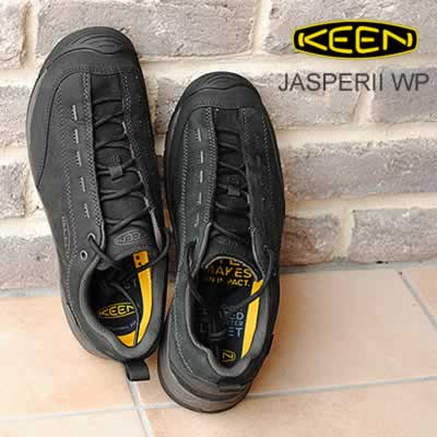 30%OFF KEEN キーン メンズ JASPERII WP ジャスパー2 ウォータープルーフ BLACK/RAVEN ブラック/レーベン 靴 スニーカー シューズ アウトドア 防水 フェス