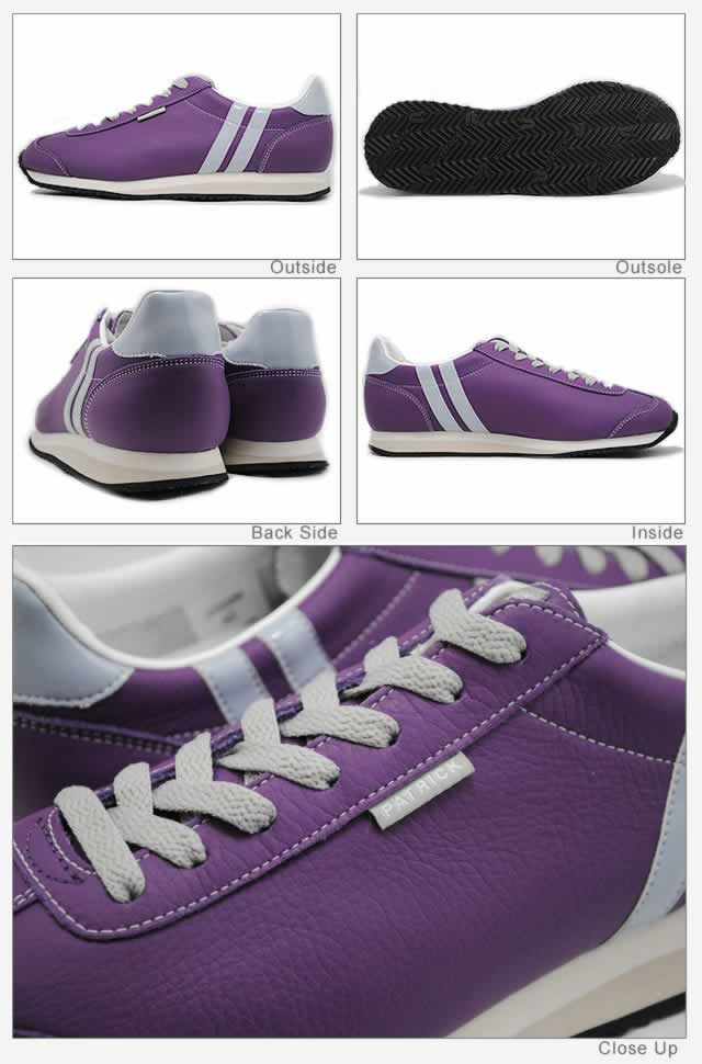 きみにゃん PATRICK 薄紫/グレー スニーカー 39 PATRICK パトリック NEVADA II ネバダ2 PLUM プラム 靴 スニーカー
