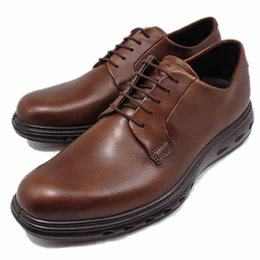 【美品】Ecco ハイブリッド最高級シューズ41★茶付属完備定価3.85万円 エコー ECCO ハイブリッド 720 （WALNUT） -靴＆ファッション