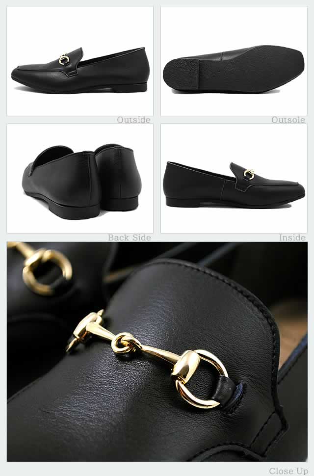 Recipe レシピ RP-272AL ビットローファー（スクエアトゥ） BLK