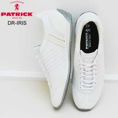 PATRICK パトリック DR-IRIS ディア・アイリス WHT ホワイト 鹿革 靴 スニーカー シューズ  【返品交換送料無料】