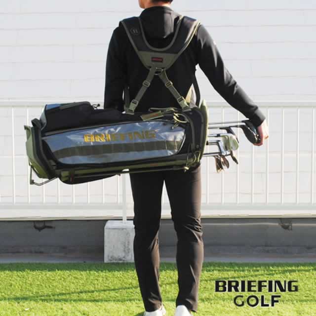 【即納】BRIEFING GOLF ブリーフィング ゴルフ キャディバッグ スタンド CR-4 #03 XP RANGER GREEN ブラック/グレー メンズ レディース　【正規取扱店】ルフエ ruffue 3.4kg 9.5口径 プロユース アスリート
