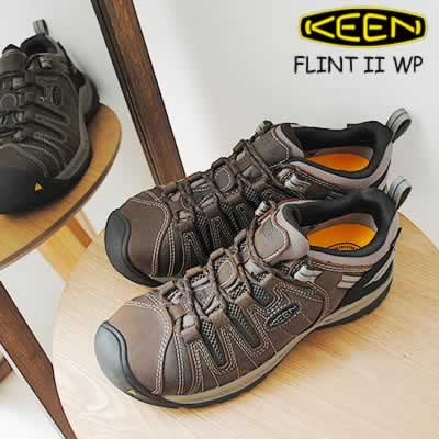 30%OFF KEEN キーン UTILITY ユーティリティ メンズ FLINT II WP フリント ツー ウォータープルーフ CASCADE BROWN/ORION BLUE キャスケードブラウン/オリオンブルー ワーク シューズ スチールトゥ 安全靴 防水 シューズ 【返品交換送料無料】