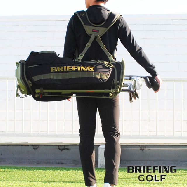 【即納】BRIEFING GOLF ブリーフィング ゴルフ キャディバッグ スタンド CR-4 #03 RANGER GREEN ブラック メンズ レディース　【正規取扱店】ルフエ ruffue 3.5kg 9.5口径 プロユース アスリート