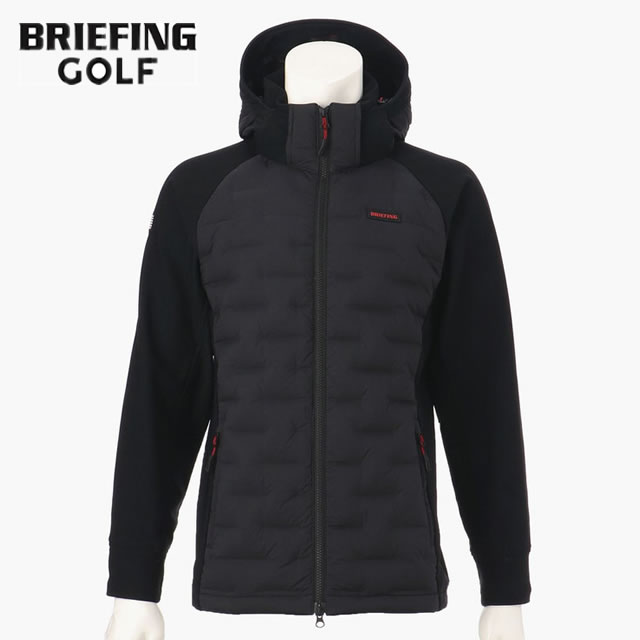 【即納】BRIEFING GOLF ブリーフィング ゴルフ ハイブリット ダウン パーカー MS HYBRID DOWN PARKA ブラック ダウンパーカー　メンズ 【正規取扱店】ルフエ ruffue
