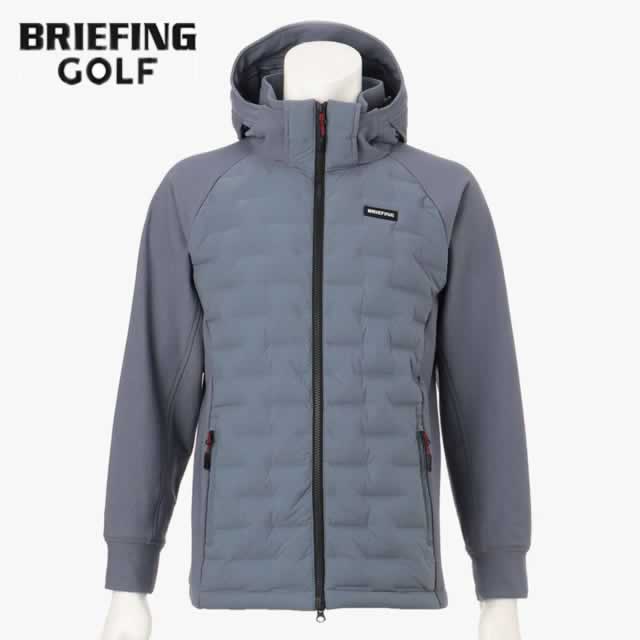 【即納】BRIEFING GOLF ブリーフィング ゴルフ ハイブリット ダウン パーカー MS HYBRID DOWN PARKA グレー ダウンパーカー　メンズ 【正規取扱店】ルフエ ruffue