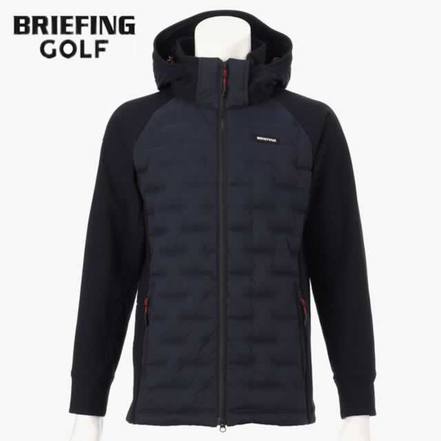 【即納】BRIEFING GOLF ブリーフィング ゴルフ ハイブリット ダウン パーカー MS HYBRID DOWN PARKA ネイビー ダウンパーカー　メンズ 【正規取扱店】ルフエ ruffue