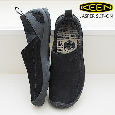 30%OFF KEEN キーン メンズ JASPER SLIP-ON ジャスパー スリップオン BLACK/BLACK ブラック/ブラック 靴 スニーカー シューズ アウトドア フェス