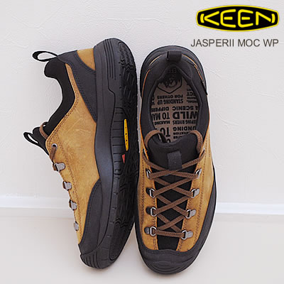 30%OFF KEEN キーン メンズ JASPERII MOC WP ジャスパー2 モック ウォータープルーフ BISON/BLACK バイソン/ブラック 靴 スニーカー シューズ アウトドア 防水 フェス