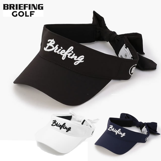【即納】BRIEFING GOLF ブリーフィング ゴルフ WS RIBBON VISOR レディース リボン バイザー BLACK ブラック NAVY ネイビー WHITE ホワイト【正規取扱店】ルフエ ruffue