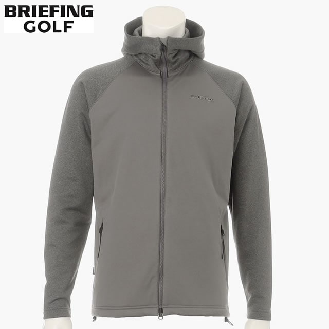 【即納】BRIEFING GOLF ブリーフィング ゴルフ HOL MS POLARTEC WINDBLOCK PARKA メンズ ポーラテック ウィンドブロック パーカー GRAY グレー メンズ 【正規取扱店】ルフエ ruffue