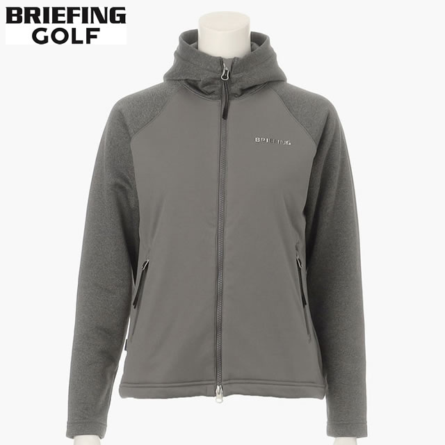 【即納】BRIEFING GOLF ブリーフィング ゴルフ HOL WS POLARTEC WINDBLOCK PARKA ウィメンズ ポーラテック ウィンドブロック パーカー GRAY グレー レディース 【正規取扱店】ルフエ ruffue