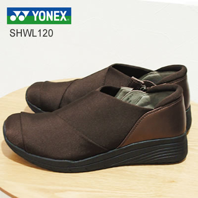 YONEX ヨネックス パワークッション L120 DARK BROWN ダークブラウン 3.5E スリッポン スリップオンコンフォート ウォーキング 靴 スニーカー シューズ 撥水 SHWL120 【返品交換送料無料】