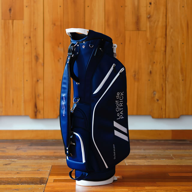 数量限定 PATRICK GOLF パトリック ゴルフ CADDIE BAG PL キャディバッグ・プレジール NVY ネイビー メンズ レディース【正規取扱店】ルフエ ruffue 3kg 9口径