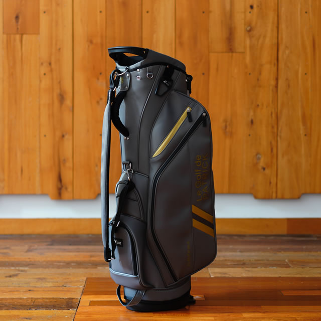 数量限定 PATRICK GOLF パトリック ゴルフ CADDIE BAG PL キャディバッグ・プレジール GRY グレー メンズ レディース【正規取扱店】ルフエ ruffue 3kg 9口径