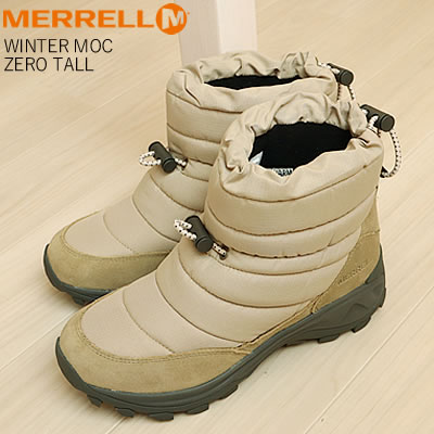 ��30��OFF��MERRELL ���� ��� ��ǥ����� WINTER MOC ZERO TALL �����󥿡���å� ���� �ȡ��� CAMEL ������  ��˥��å��� �֡��� �� ���塼�� �ɿ� �ɴ�