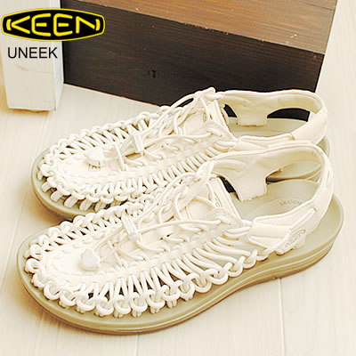 KEEN キーン UNEEK ユニーク WHITE CAP/CORNSTALK ホワイトキャップ/コーンストーク サンダル 靴 スニーカー シューズ アウトドア キャンプ コンフォート 【返品交換送料無料】