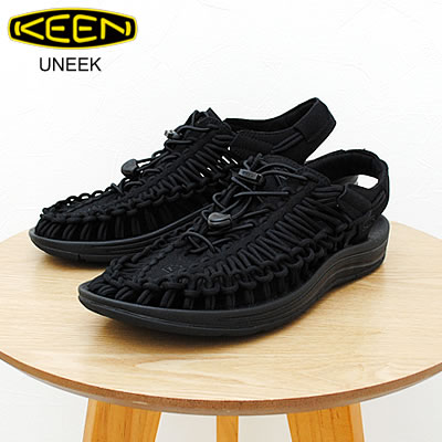 KEEN キーン UNEEK ユニーク BLACK/BLACK ブラック/ブラック サンダル 靴 スニーカー シューズ アウトドア キャンプ コンフォート 【返品交換送料無料】