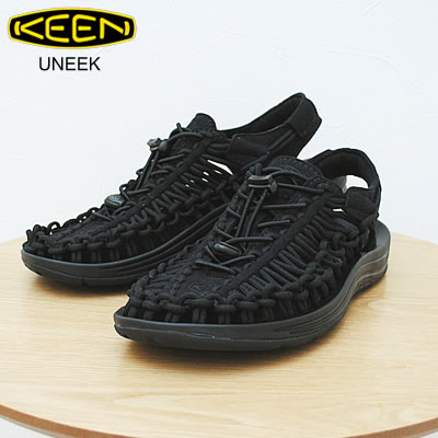 KEEN キーン ウィメンズ UNEEK ユニーク BLACK/BLACK ブラック/ブラック サンダル 靴 スニーカー シューズ アウトドア キャンプ コンフォート レディース 【返品交換送料無料】