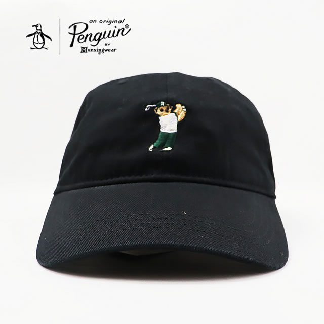 【即納】 Penguin by Munsingwear ペンギン バイ マンシングウェア 【ROSTER BEAR】SWING BEAR CAP 【ロースター ベアー】 スウィング ベアー キャップ BLACK ブラック メンズ レディース ゴルフ 【正規取扱店】