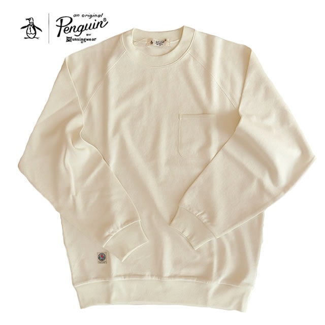Penguin by Munsingwear ペンギン バイ マンシングウェア STANDARD SWEAT SHIRT スタンダード スェット シャツ WHITE ホワイト メンズ 【正規取扱店】