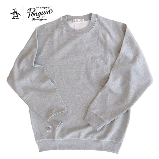 【即納】Penguin by Munsingwear ペンギン バイ マンシングウェア STANDARD SWEAT SHIRT スタンダード スェット シャツ GRAY グレー メンズ 【正規取扱店】