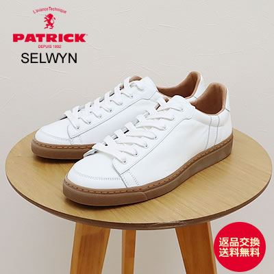 PATRICK パトリック SELWYN セルウィン WHT ホワイト 靴 スニーカー シューズ 【返品交換送料無料】