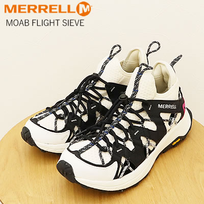 ��40��OFF��MERRELL ���� MOAB FLIGHT SIEVE �⥢�� �ե饤�� ������ WHITE �ۥ磻�� ����åݥ� ����åץ��� �� �����ȥɥ� �ȥ쥤�� ���塼��