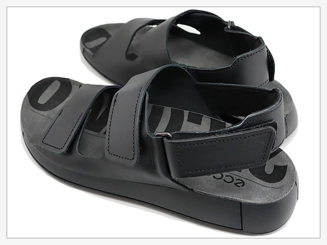 美品【ECCO エコー】コークスフィア レザーサンダル 黒 41 メンズ eco500944-01.jpg