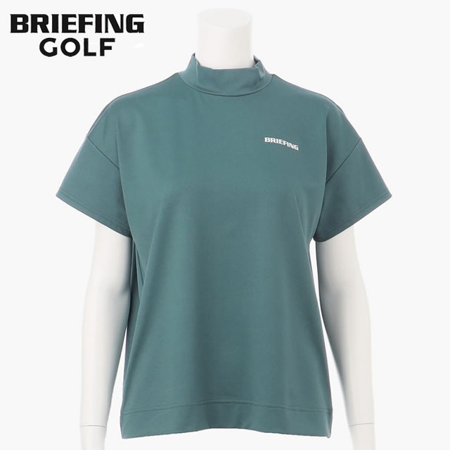 【即納】BRIEFING GOLF ブリーフィング ゴルフ WOMENS BACK LOGO LINE HIGH NECK RELAXED FIT ウィメンズ バックロゴライン ハイネック リラクスト フィット BLUE ブルー レディース 【正規取扱店】ルフエ ruffue