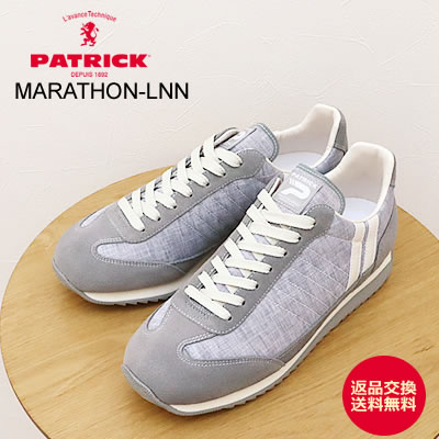 PATRICK パトリック MARATHON-LNN マラソン・リネン GRY グレー 靴 スニーカー シューズ 【返品交換送料無料】