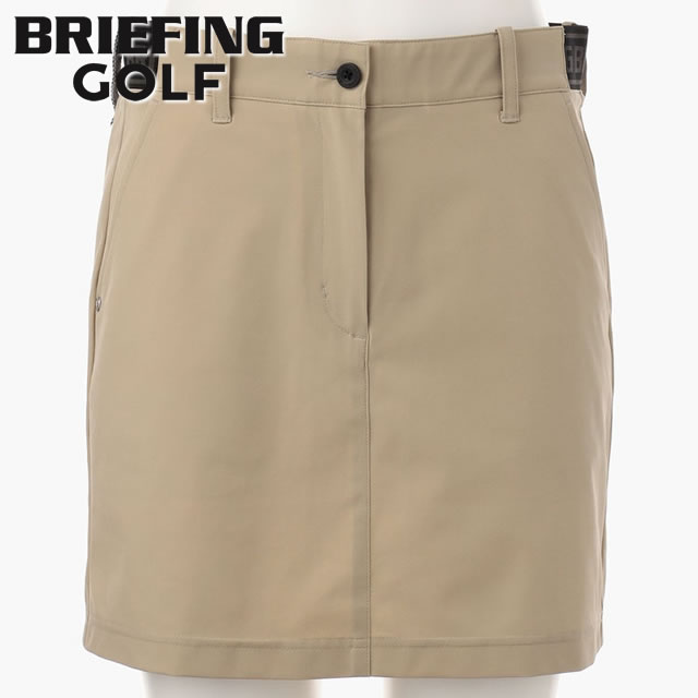 【即納】BRIEFING GOLF ブリーフィング ゴルフ WOMENS LOGO ELASTIC SKIRT ウィメンズ ロゴ エラスティック スカート BEIGE ベージュ レディース 【正規取扱店】ルフエ ruffue
