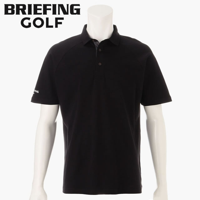 【即納】BRIEFING GOLF ブリーフィング ゴルフ ST MS SLEEVE LOGO SHIRT RELAXED FIT メンズ スリーブ ロゴ シャツ リラックスフィット BLACK ブラック メンズ 【正規取扱店】ルフエ ruffue