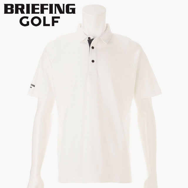 【即納】BRIEFING GOLF ブリーフィング ゴルフ ST MS SLEEVE LOGO SHIRT RELAXED FIT メンズ スリーブ ロゴ シャツ リラックスフィット WHITE ホワイト メンズ 【正規取扱店】ルフエ ruffue
