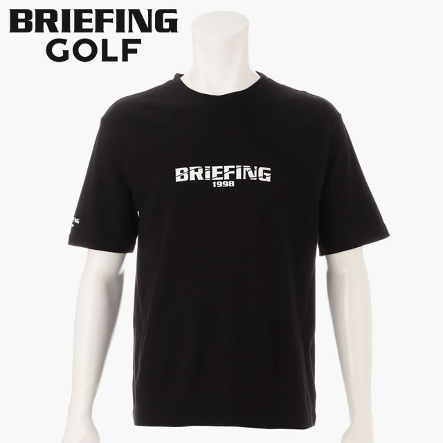 【即納】BRIEFING GOLF ブリーフィング ゴルフ ST MS LOGO T-SHIRT RELAXED FIT メンズ ロゴ Tシャツ リラックスフィット BLACK ブラック メンズ 【正規取扱店】ルフエ ruffue