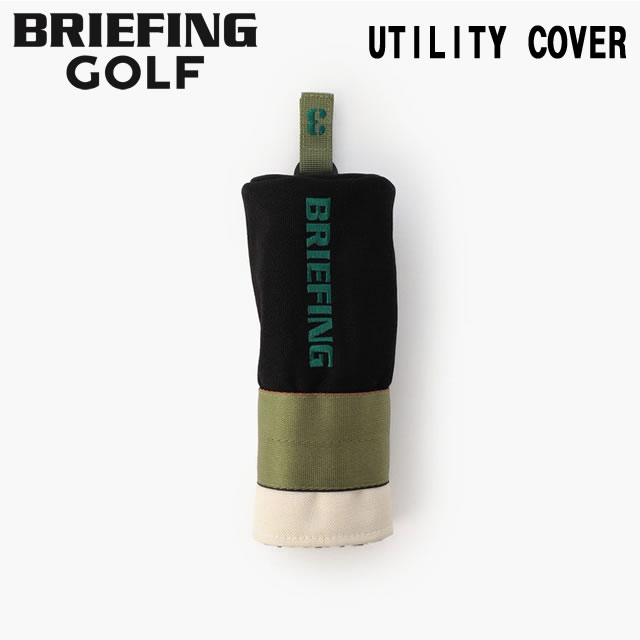 【即納】BRIEFING GOLF ブリーフィング ゴルフ BARREL UTILITY COVER WL バレル ユーティリティ カバー ウッドランド BLACK×IVORY メンズ レディース　【正規取扱店】ルフエ ruffue