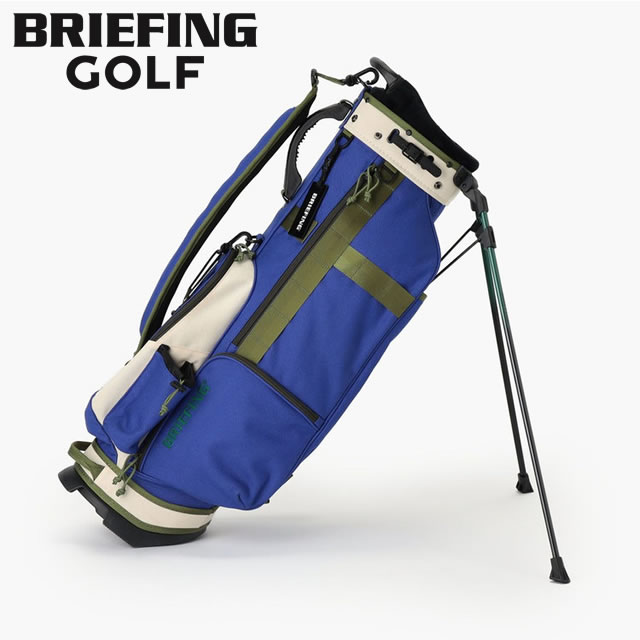 【即納】BRIEFING GOLF ブリーフィング ゴルフ キャディバッグ CR-8 #02 BLUE×IVORY メンズ レディース　【正規取扱店】ルフエ ruffue 3.8kg 8.5口径
